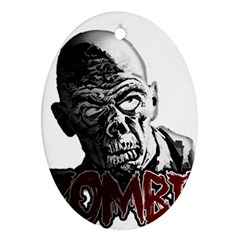 Zombie Ornament (oval) by Valentinaart