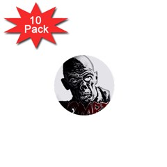 Zombie 1  Mini Buttons (10 Pack)  by Valentinaart