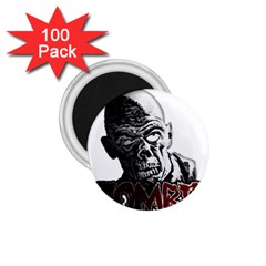 Zombie 1 75  Magnets (100 Pack)  by Valentinaart