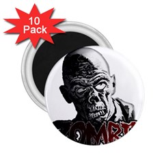 Zombie 2 25  Magnets (10 Pack)  by Valentinaart