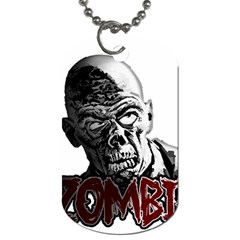 Zombie Dog Tag (two Sides) by Valentinaart