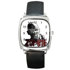 Zombie Square Metal Watch by Valentinaart