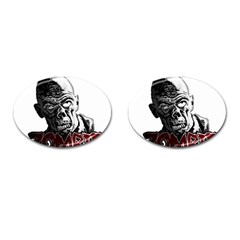 Zombie Cufflinks (oval) by Valentinaart