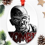 Zombie Oval Ornament (Two Sides) Back