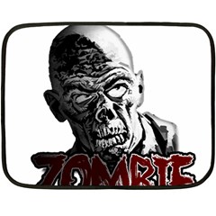 Zombie Fleece Blanket (mini) by Valentinaart