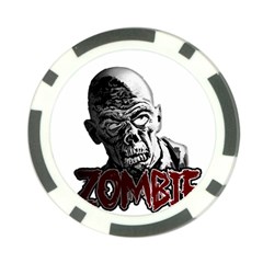 Zombie Poker Chip Card Guard (10 Pack) by Valentinaart