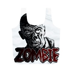 Zombie Full Print Recycle Bags (m)  by Valentinaart