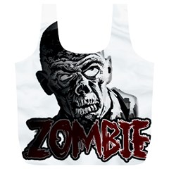 Zombie Full Print Recycle Bags (l)  by Valentinaart