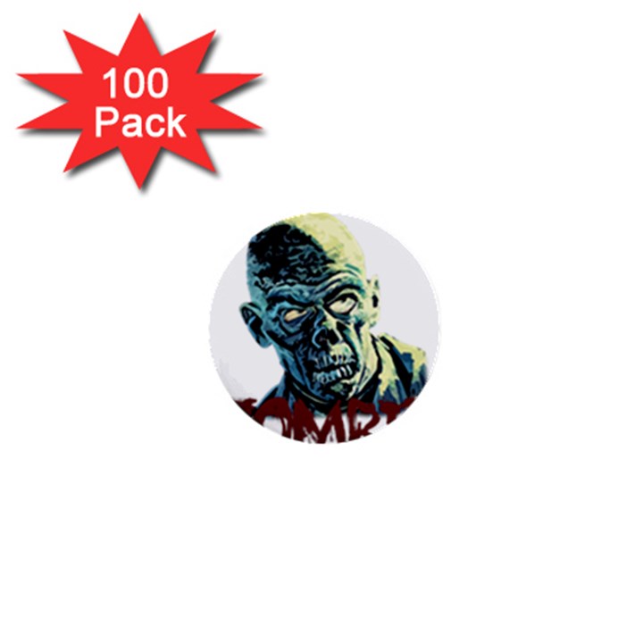 Zombie 1  Mini Buttons (100 pack) 