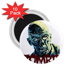 Zombie 2 25  Magnets (10 Pack)  by Valentinaart