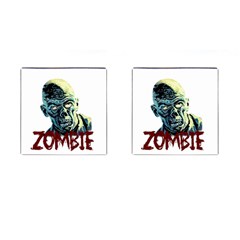 Zombie Cufflinks (square) by Valentinaart