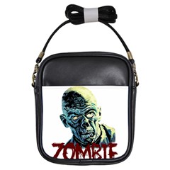 Zombie Girls Sling Bags by Valentinaart