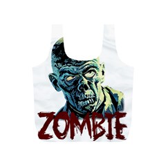 Zombie Full Print Recycle Bags (s)  by Valentinaart