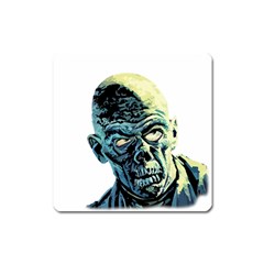 Zombie Square Magnet by Valentinaart