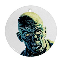 Zombie Round Ornament (two Sides) by Valentinaart