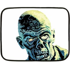 Zombie Fleece Blanket (mini) by Valentinaart