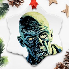 Zombie Snowflake Ornament (two Sides) by Valentinaart