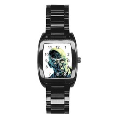 Zombie Stainless Steel Barrel Watch by Valentinaart