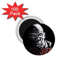 Zombie 1 75  Magnets (100 Pack)  by Valentinaart