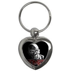 Zombie Key Chains (heart)  by Valentinaart