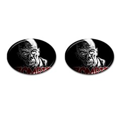 Zombie Cufflinks (oval) by Valentinaart