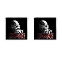 Zombie Cufflinks (square) by Valentinaart