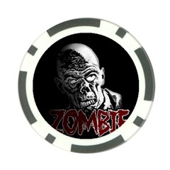 Zombie Poker Chip Card Guard by Valentinaart