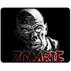 Zombie Fleece Blanket (medium)  by Valentinaart