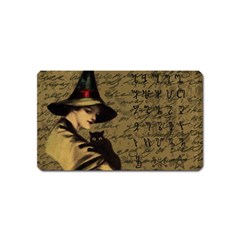 Witchcraft Vintage Magnet (name Card) by Valentinaart