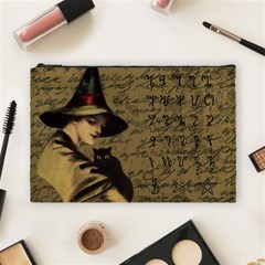 Witchcraft Vintage Cosmetic Bag (large)  by Valentinaart