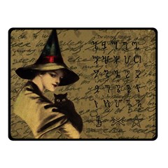 Witchcraft Vintage Double Sided Fleece Blanket (small)  by Valentinaart