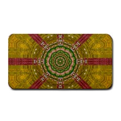 Mandala In Metal And Pearls Medium Bar Mats by pepitasart