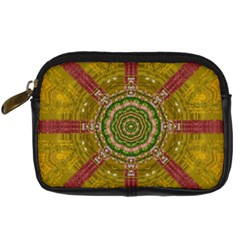 Mandala In Metal And Pearls Digital Camera Cases by pepitasart