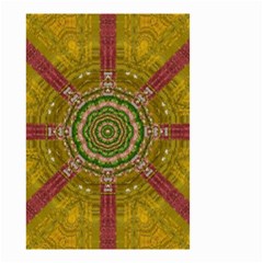 Mandala In Metal And Pearls Small Garden Flag (two Sides) by pepitasart