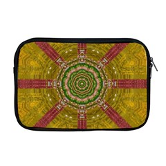 Mandala In Metal And Pearls Apple Macbook Pro 17  Zipper Case by pepitasart