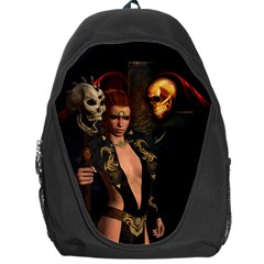 The Dark Side, Women With Skulls In The Night Backpack Bag by FantasyWorld7