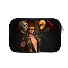 The Dark Side, Women With Skulls In The Night Apple Macbook Pro 13  Zipper Case by FantasyWorld7