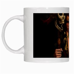 The Dark Side, Women With Skulls In The Night White Mugs by FantasyWorld7