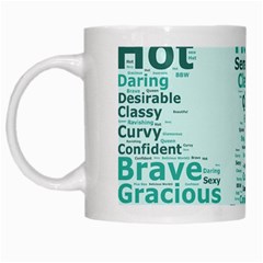 Belicious World Curvy Girl Wordle White Mugs