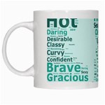 Belicious World Curvy Girl Wordle White Mugs Left