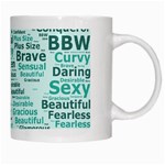 Belicious World Curvy Girl Wordle White Mugs Right