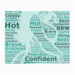 Belicious World Curvy Girl Wordle Small Glasses Cloth (2-Side) Front