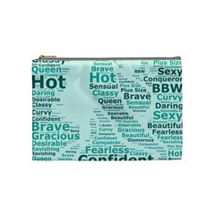 Belicious World Curvy Girl Wordle Cosmetic Bag (medium)  by beliciousworld