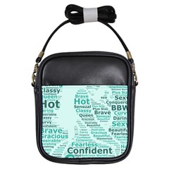 Belicious World Curvy Girl Wordle Girls Sling Bags