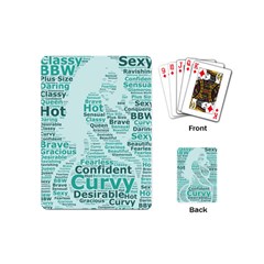 Belicious World Curvy Girl Wordle Playing Cards (Mini) 