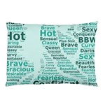 Belicious World Curvy Girl Wordle Pillow Case (Two Sides) Front