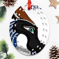 Anubis Sf App Ornament (oval Filigree)