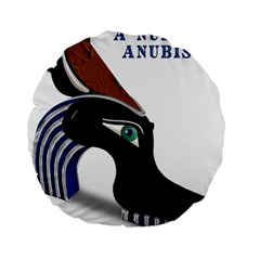 Anubis Sf App Standard 15  Premium Flano Round Cushions by AnarKissed