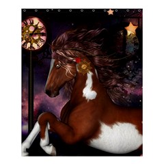 Steampunk Wonderful Wild Horse With Clocks And Gears Shower Curtain 60  X 72  (medium)  by FantasyWorld7