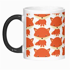 Cute Little Fox Pattern Morph Mugs by paulaoliveiradesign